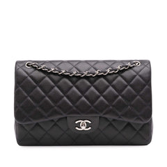 Jumbo Classic Caviar Double Flap