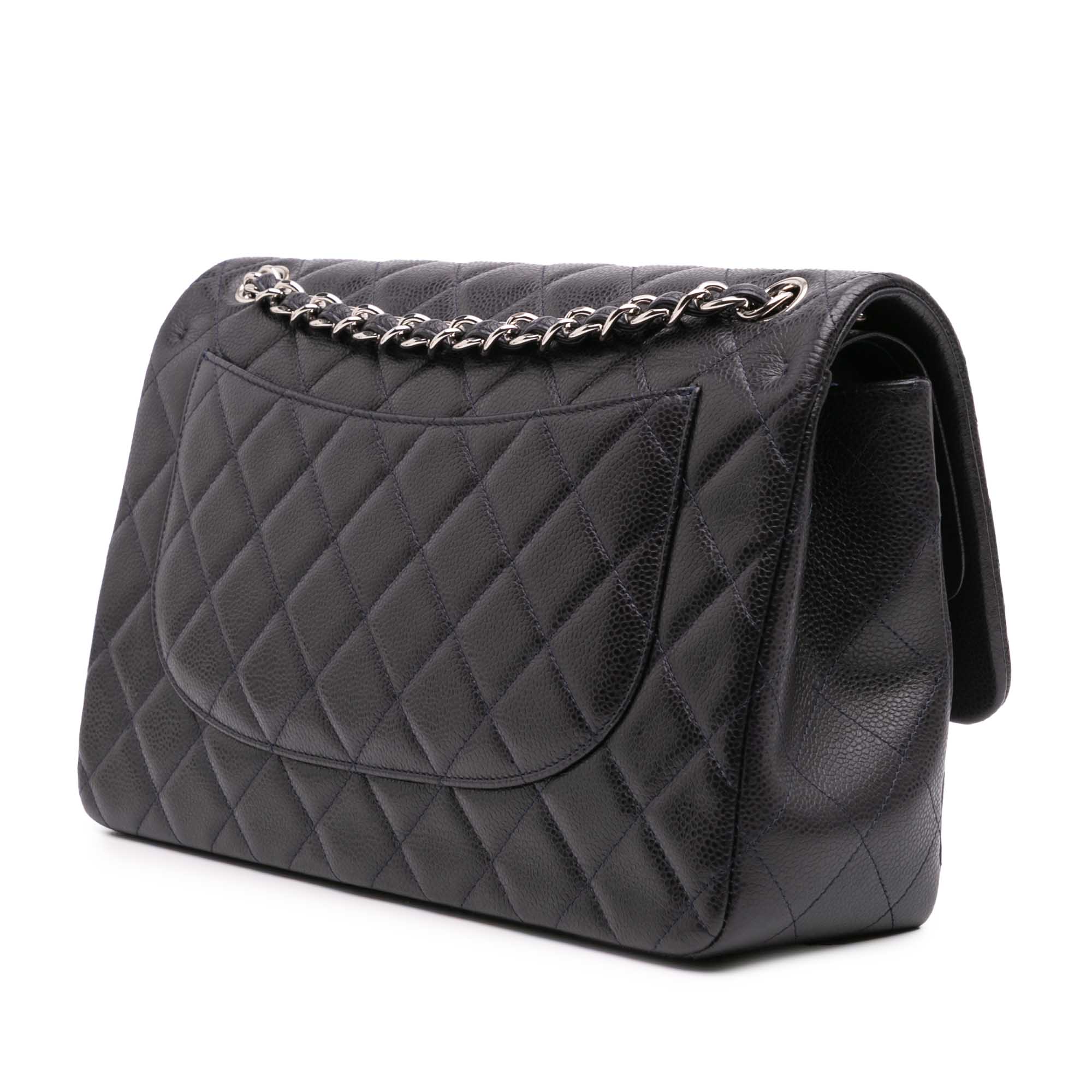 Jumbo Classic Caviar Double Flap