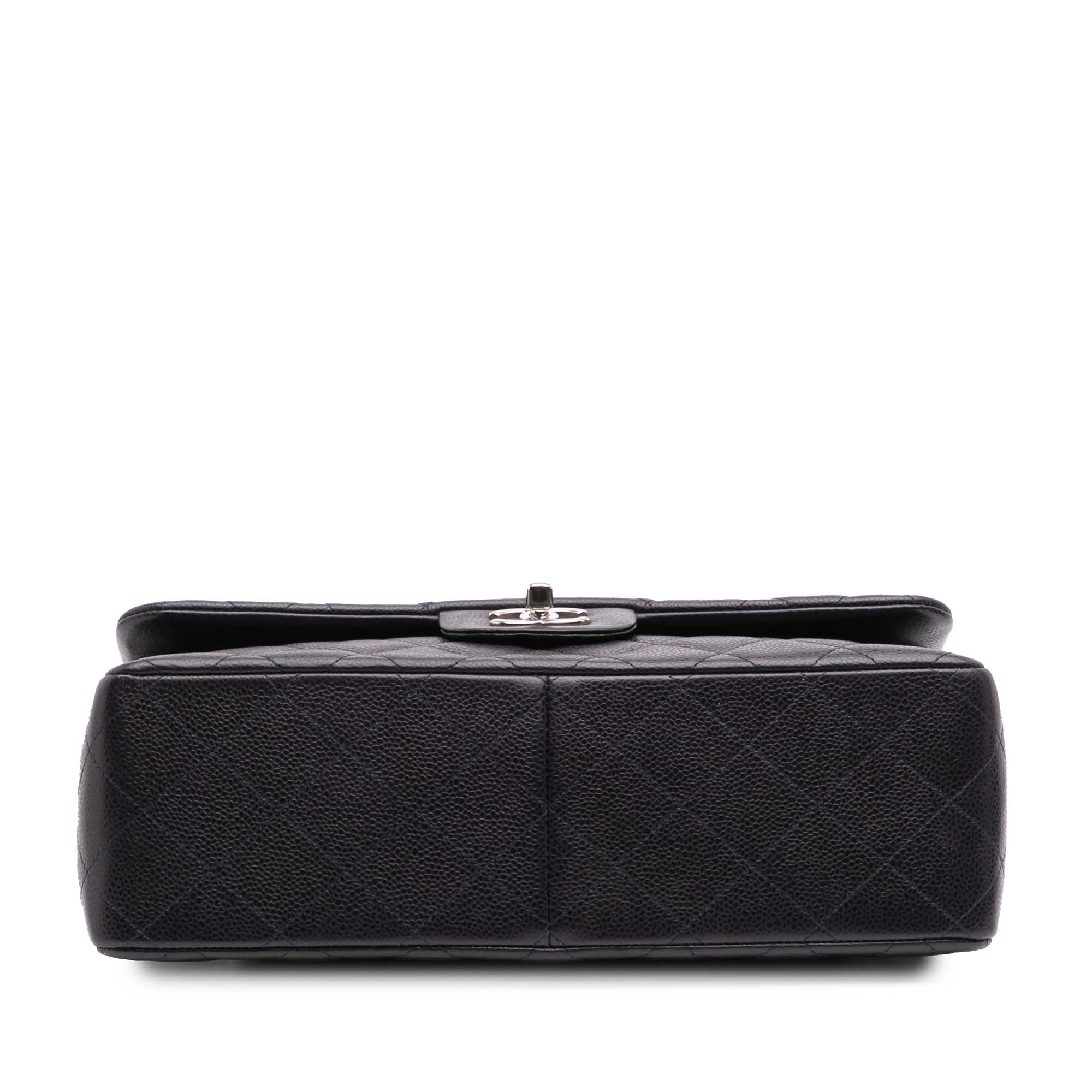 Jumbo Classic Caviar Double Flap