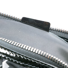 Floral Beat Check Nylon Foley Hobo