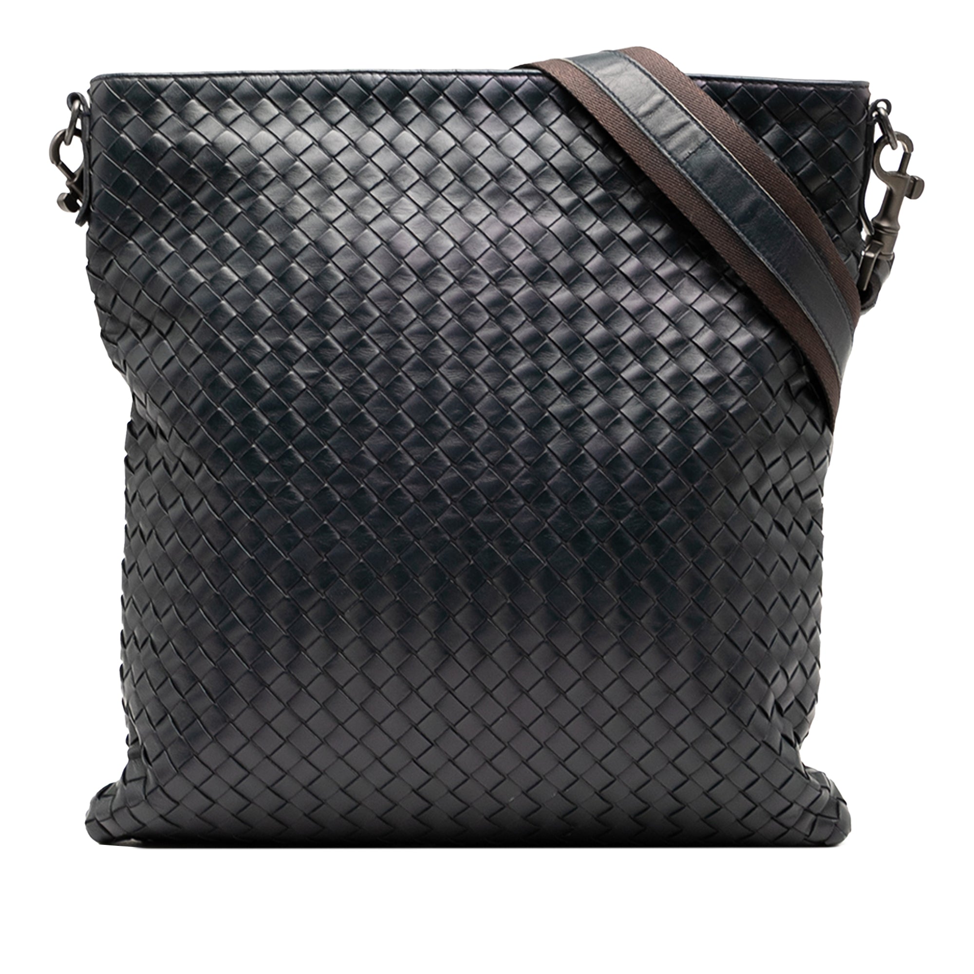 Leather Intrecciato Crossbody