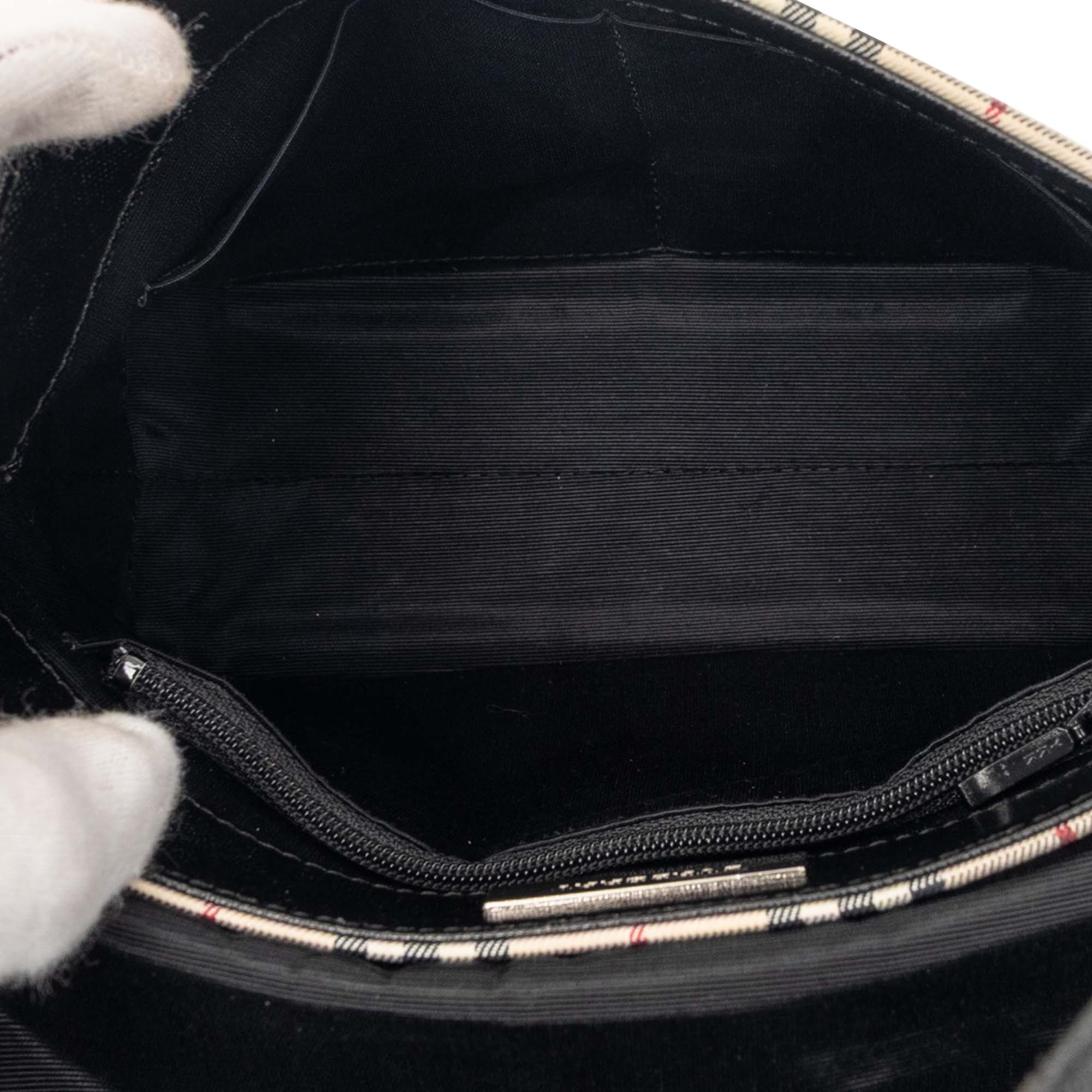 House Check Canvas Flap Crossbody