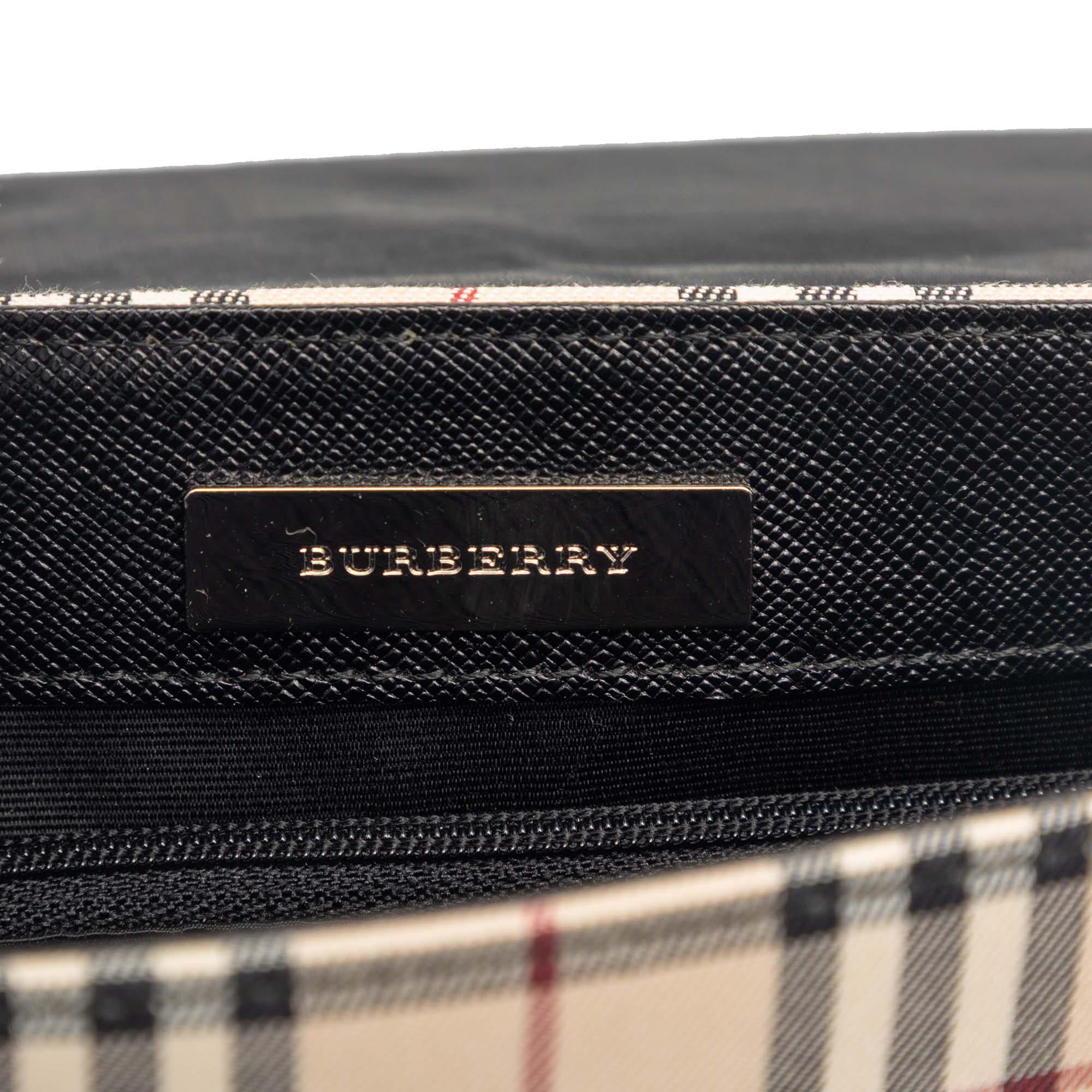 House Check Canvas Flap Crossbody