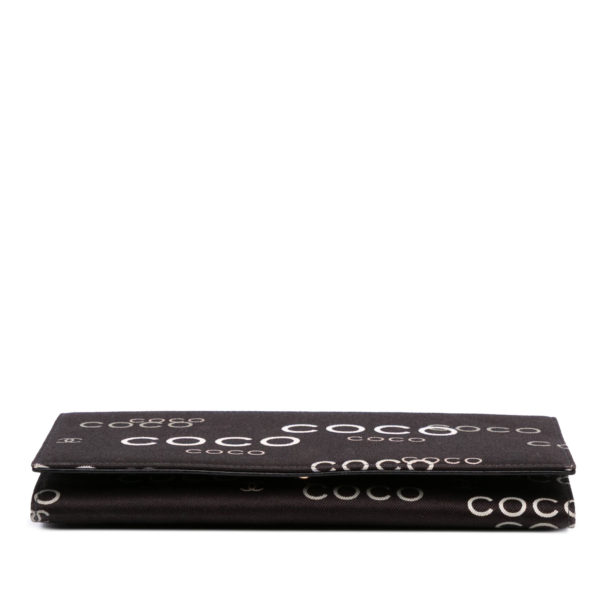 Denim Coco Flap Wallet