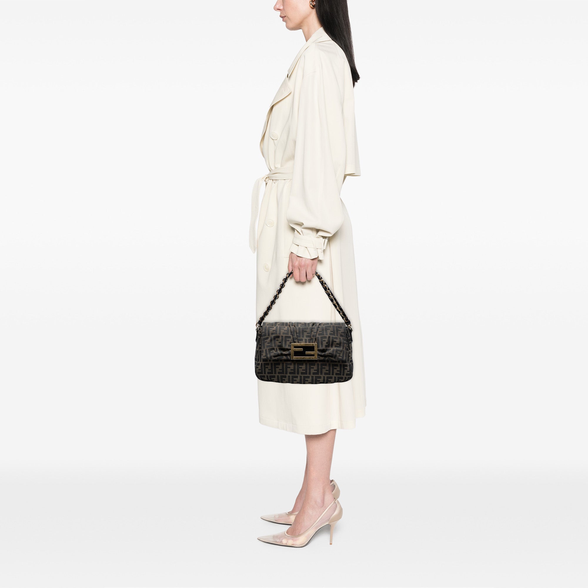 Zucca Canvas Mia Flap Shoulder Bag