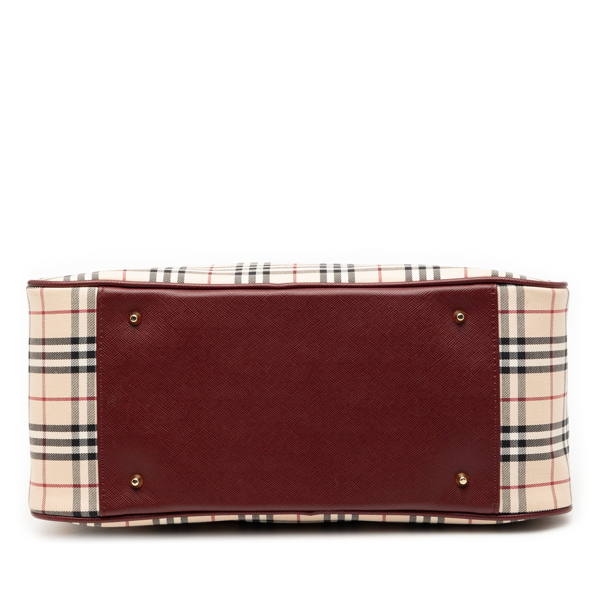 House Check Canvas Handbag