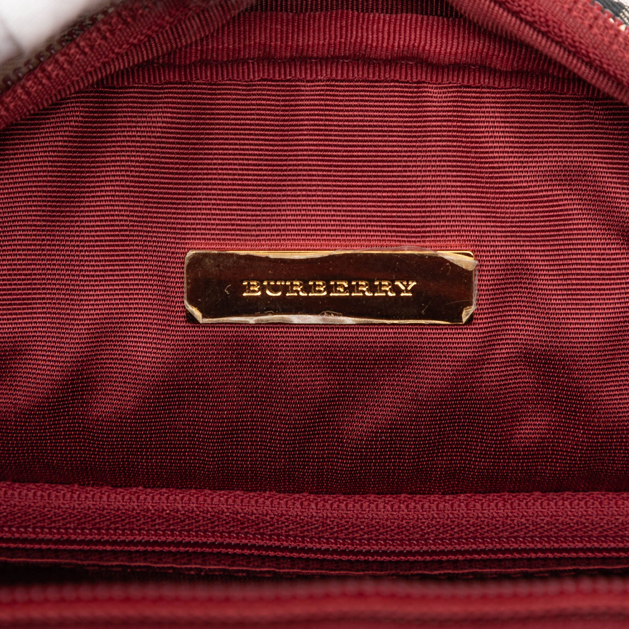 House Check Canvas Handbag