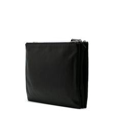Lambskin Embossed Intrecciato Triple Zip Messenger Bag