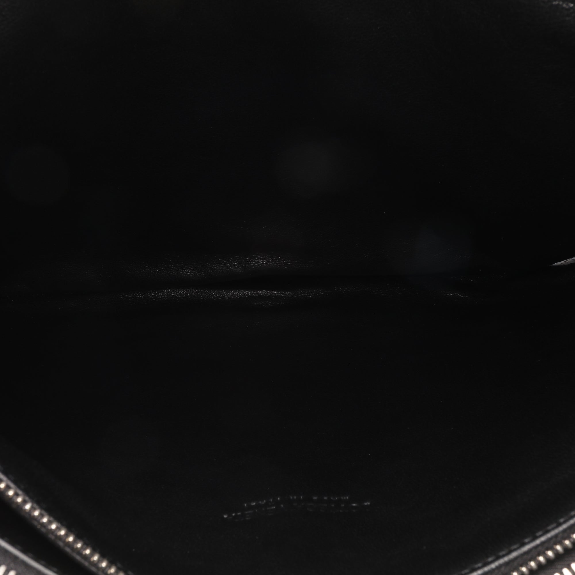 Lambskin Embossed Intrecciato Triple Zip Messenger Bag