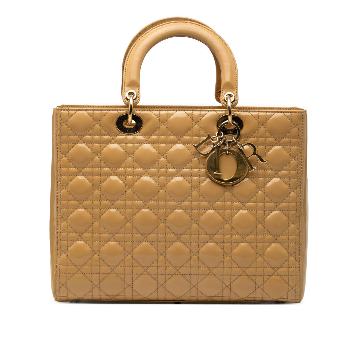 Large Patent Cannage Lady Dior