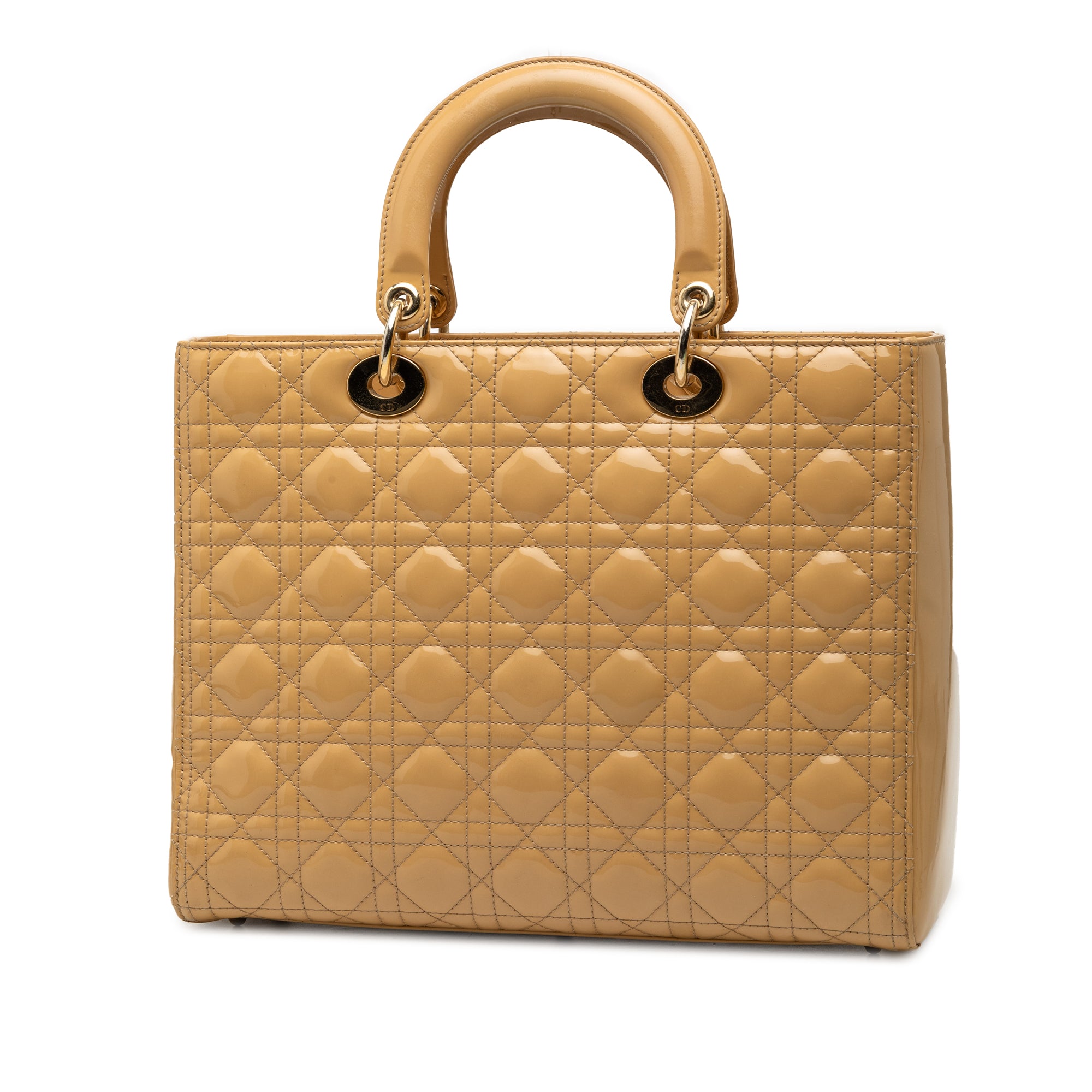 Large Patent Cannage Lady Dior