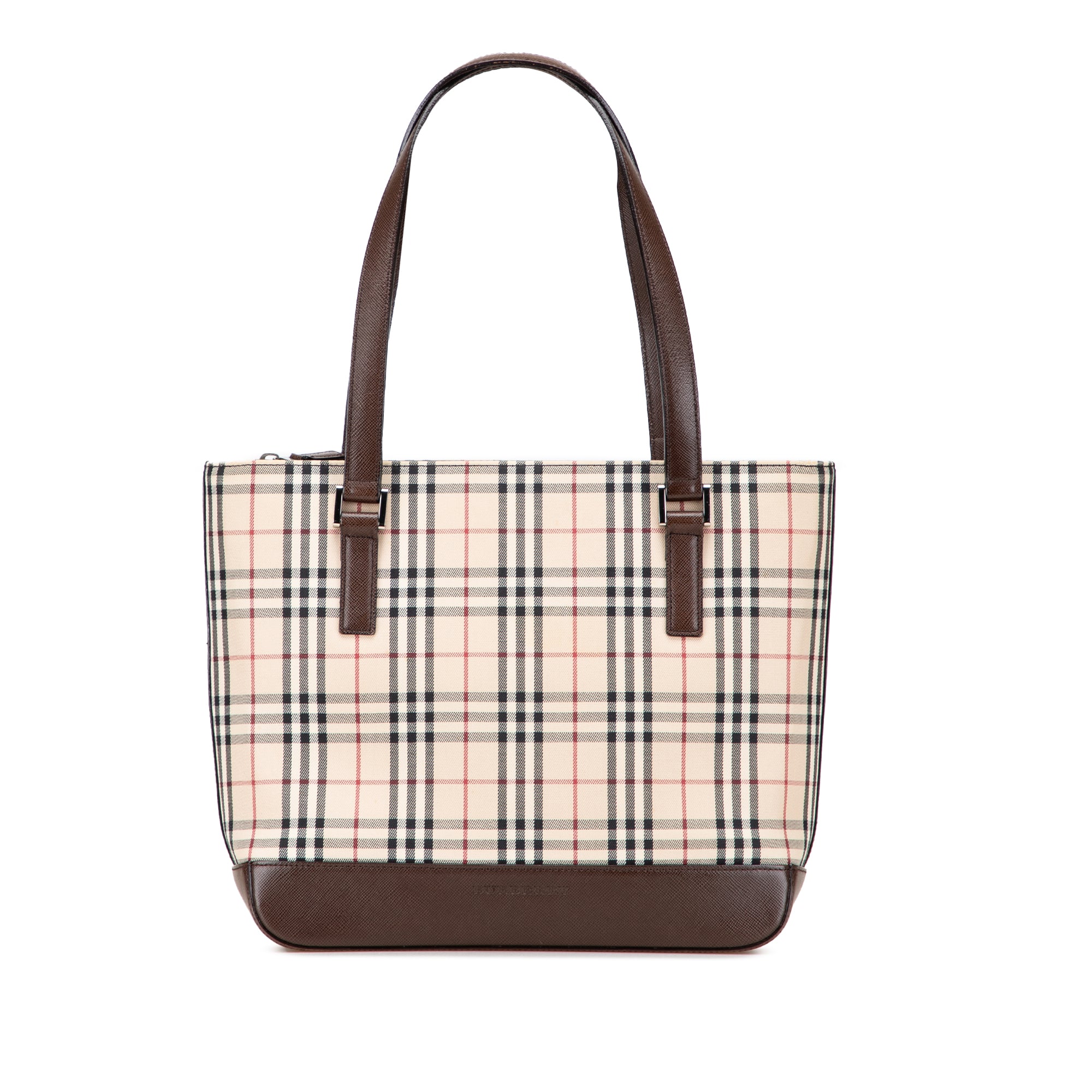 House Check Canvas Tote
