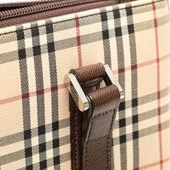 House Check Canvas Tote