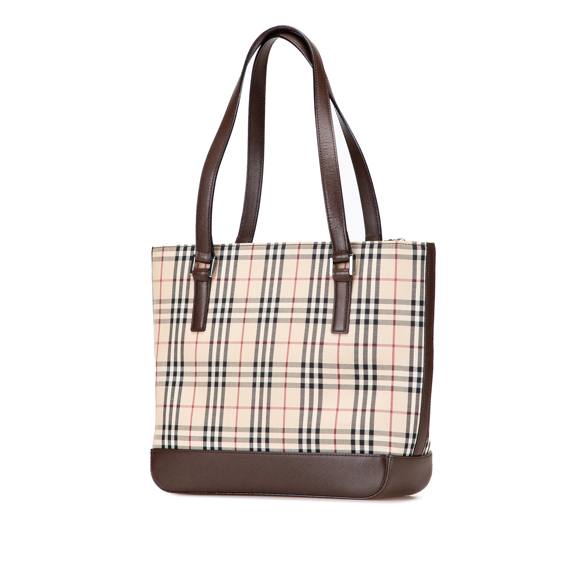 House Check Canvas Tote