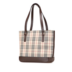 House Check Canvas Tote