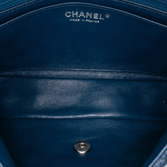 Quilted Denim Classic Single Flap