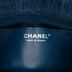 Quilted Denim Classic Single Flap