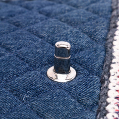 Quilted Denim Classic Single Flap