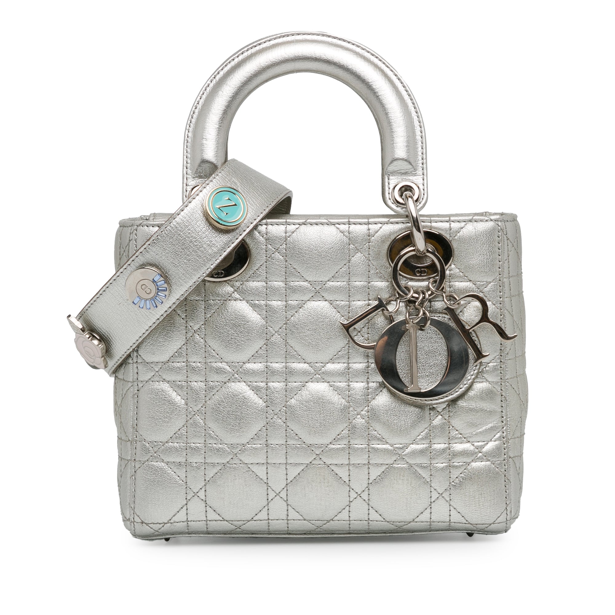 Small Lambskin Cannage My Lady Dior Lucky Badges_0