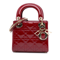 Mini Patent Cannage Lady Dior