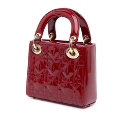 Mini Patent Cannage Lady Dior