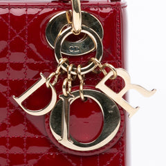 Mini Patent Cannage Lady Dior