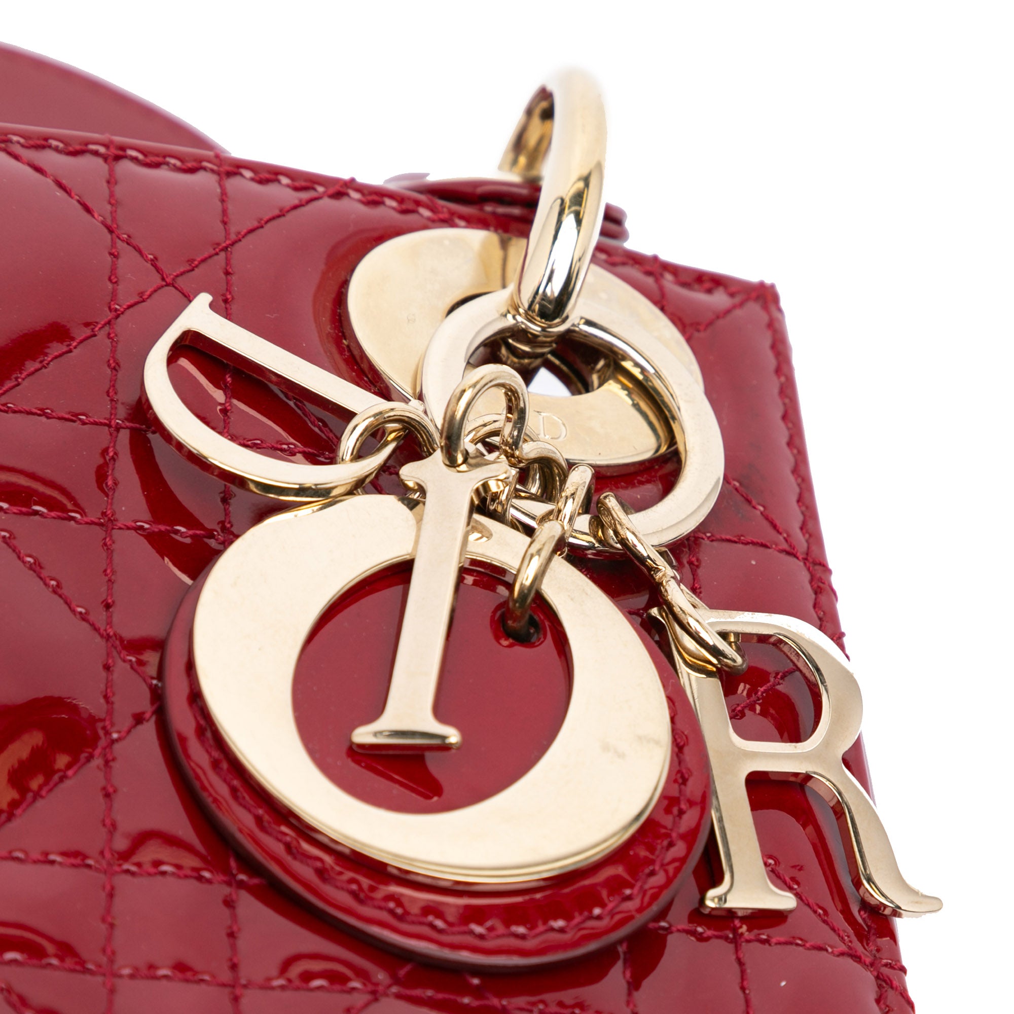 Mini Patent Cannage Lady Dior