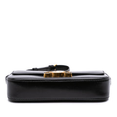 Shiny Calfskin Claude Shoulder Bag