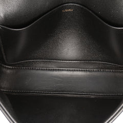 Shiny Calfskin Claude Shoulder Bag
