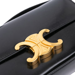 Shiny Calfskin Claude Shoulder Bag