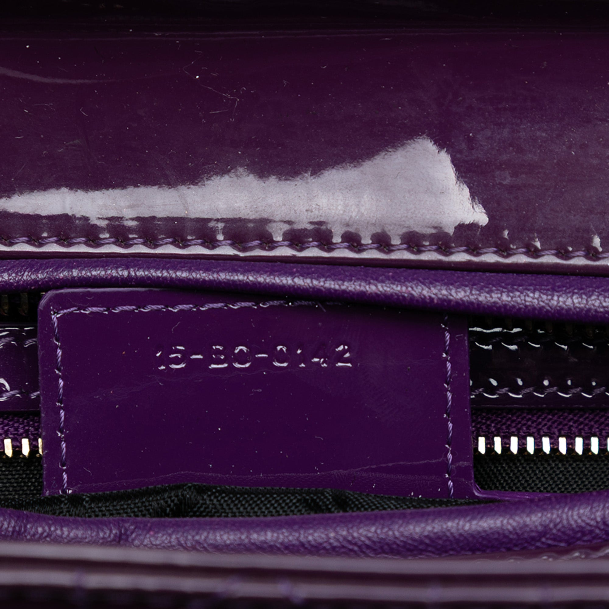 Large Patent Cannage Lady Dior