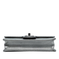 Medium Quilted Metallic Goatskin Chic Pearls Flap