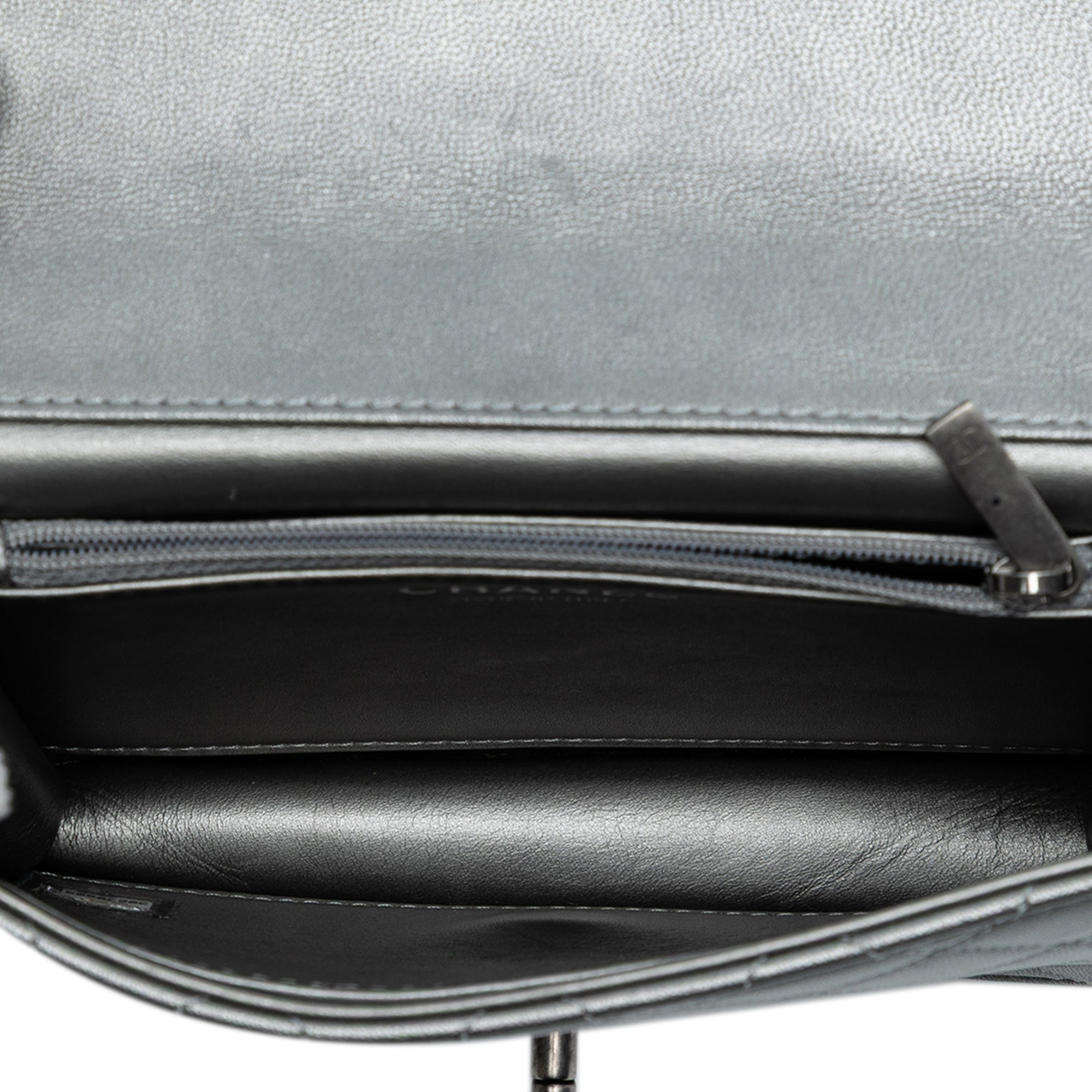 Medium Quilted Metallic Goatskin Chic Pearls Flap