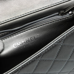 Medium Quilted Metallic Goatskin Chic Pearls Flap