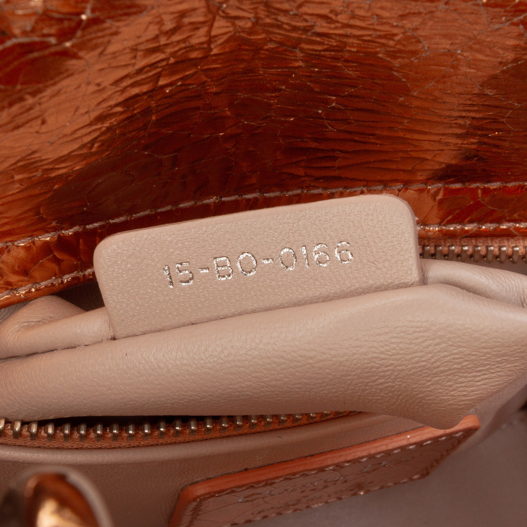 Mini Metallic Crinkled Calfskin Cannage Lady Dior