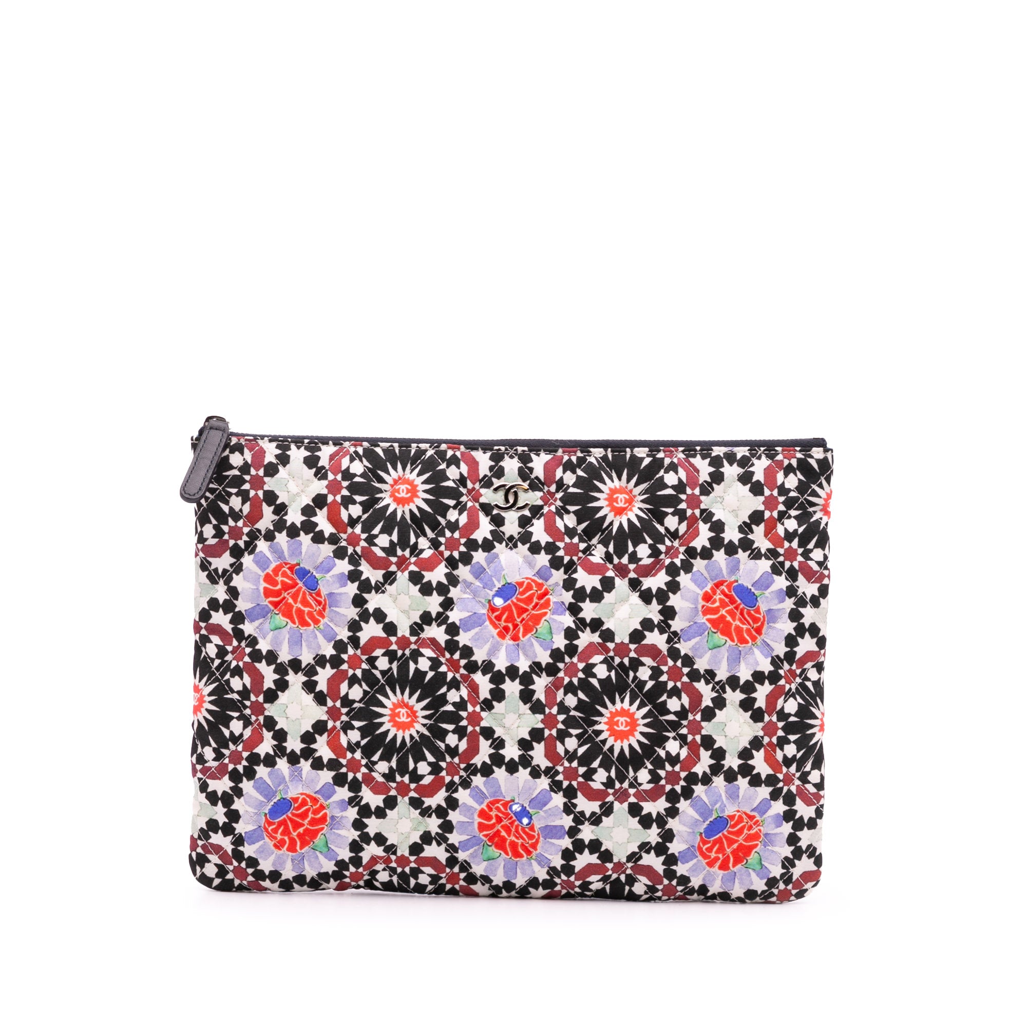 Paris Dubai Medium Printed Canvas Cosmetic Case