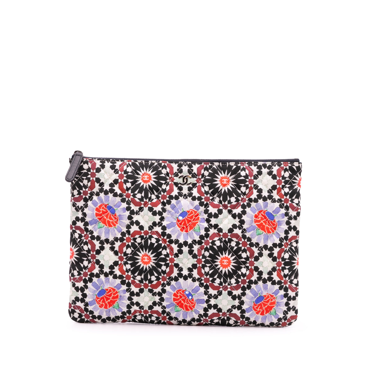 Paris Dubai Medium Printed Canvas Cosmetic Case