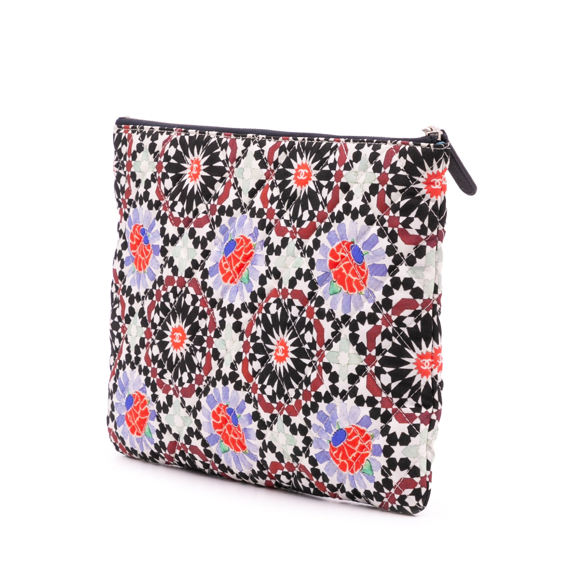 Paris Dubai Medium Printed Canvas Cosmetic Case