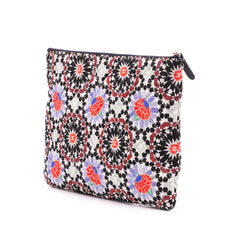 Paris Dubai Medium Printed Canvas Cosmetic Case