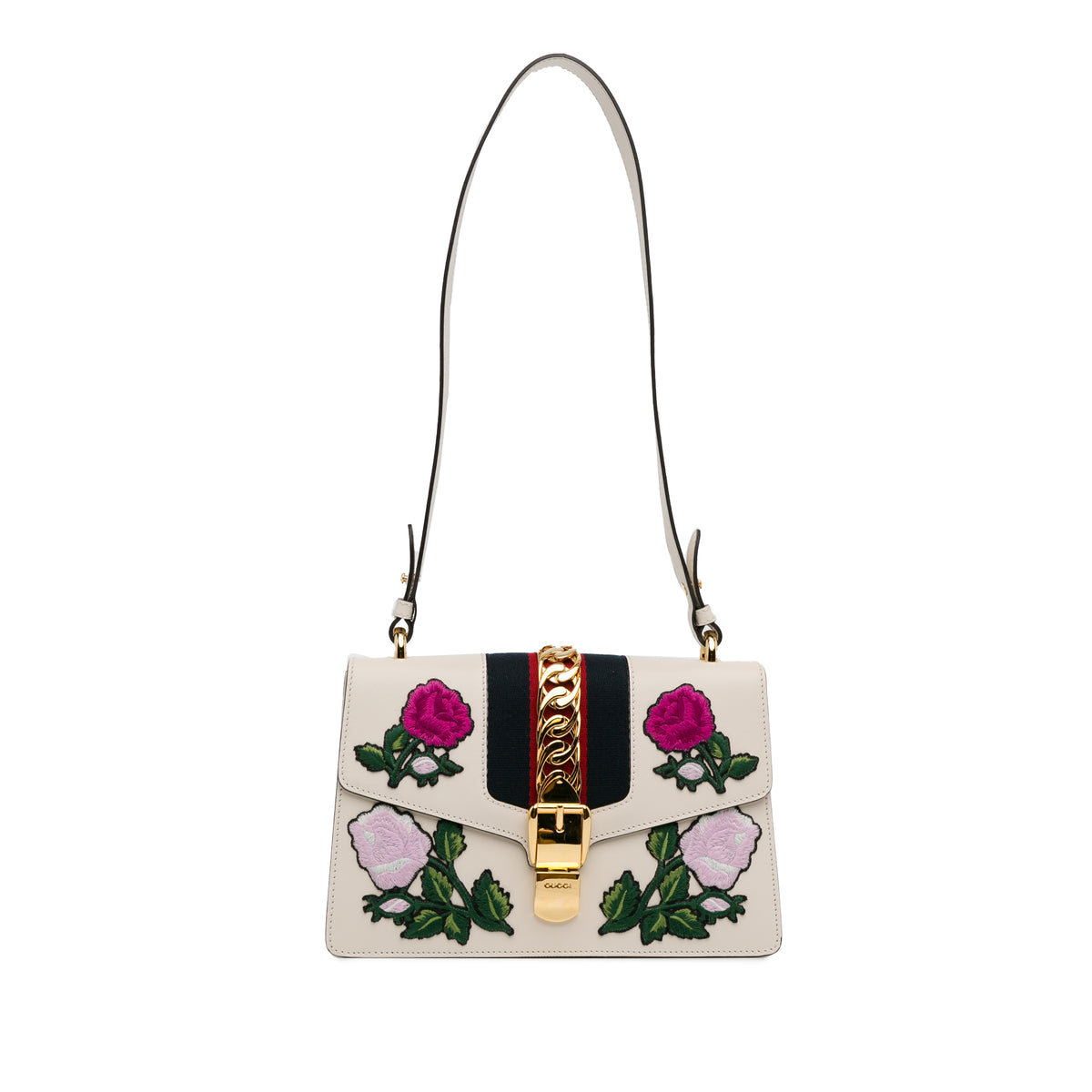 Small Floral Embroidered Sylvie Crossbody Bag