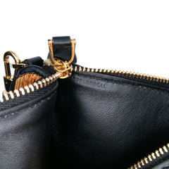 Mini Canvas Tiger Print Olympia Shoulder Bag