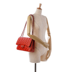 Jumbo Classic Lambskin Double Flap