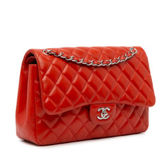 Jumbo Classic Lambskin Double Flap