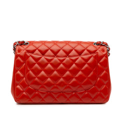 Jumbo Classic Lambskin Double Flap