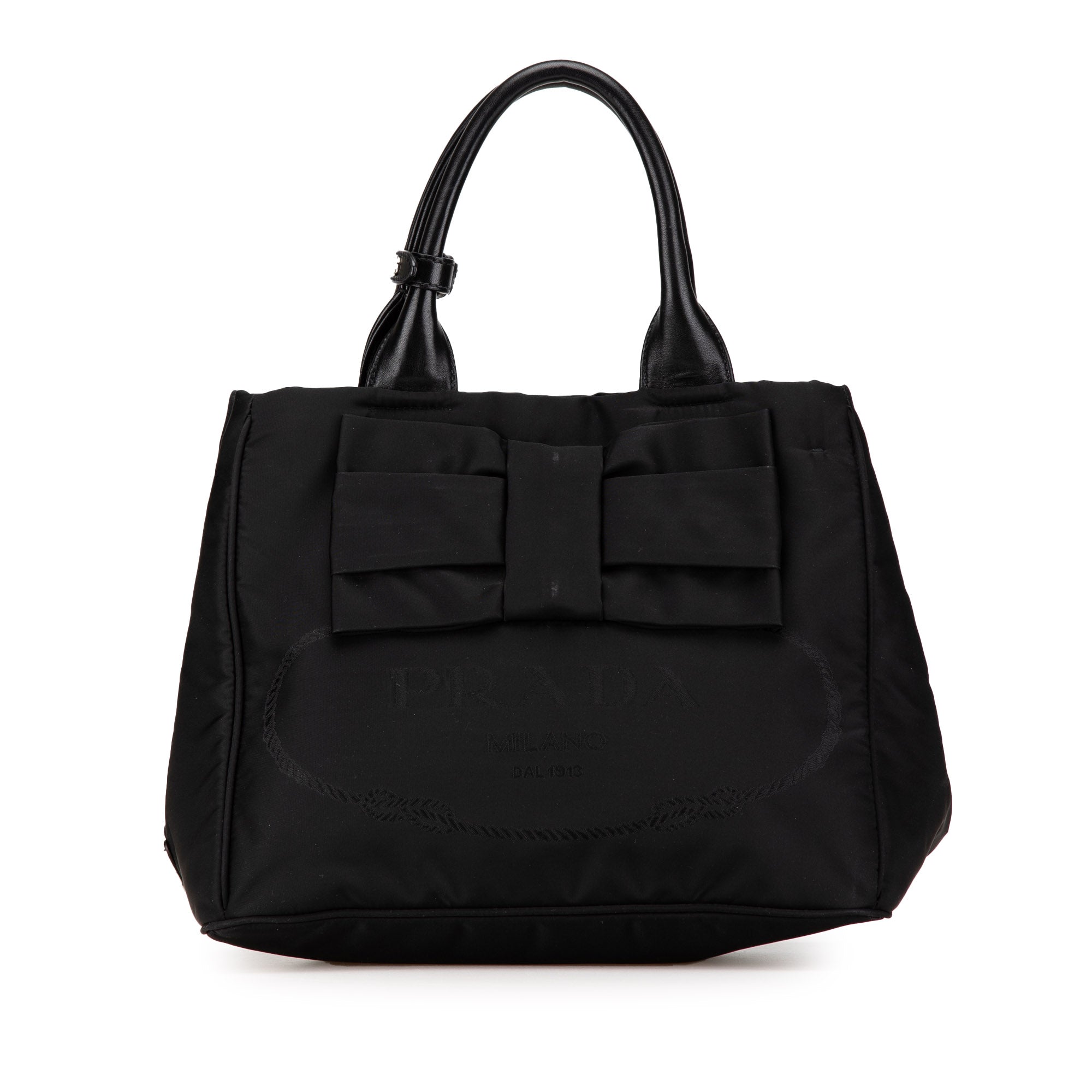 Tessuto Canapa Logo Bow Satchel