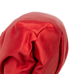 Satin Pearl Embellished Frame Clutch on Chain