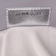 Medium Metallic Calfskin Cannage Supple Caro Bag