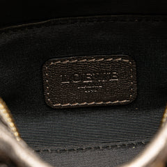 Micro Metallic Leather Amazona Satchel