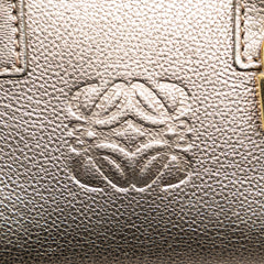 Micro Metallic Leather Amazona Satchel