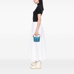 Mini House Check Canvas Handbag